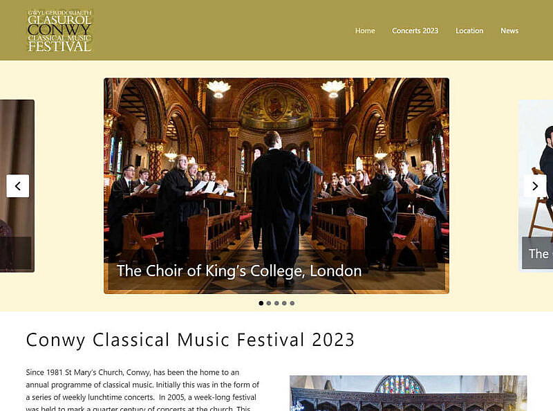 conwy classical music festival website